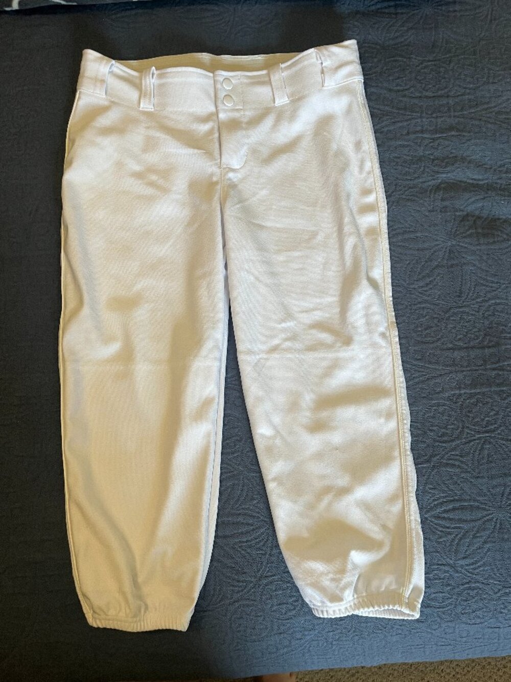 White women's sotball pants - new without tags.  A4 brand - size large